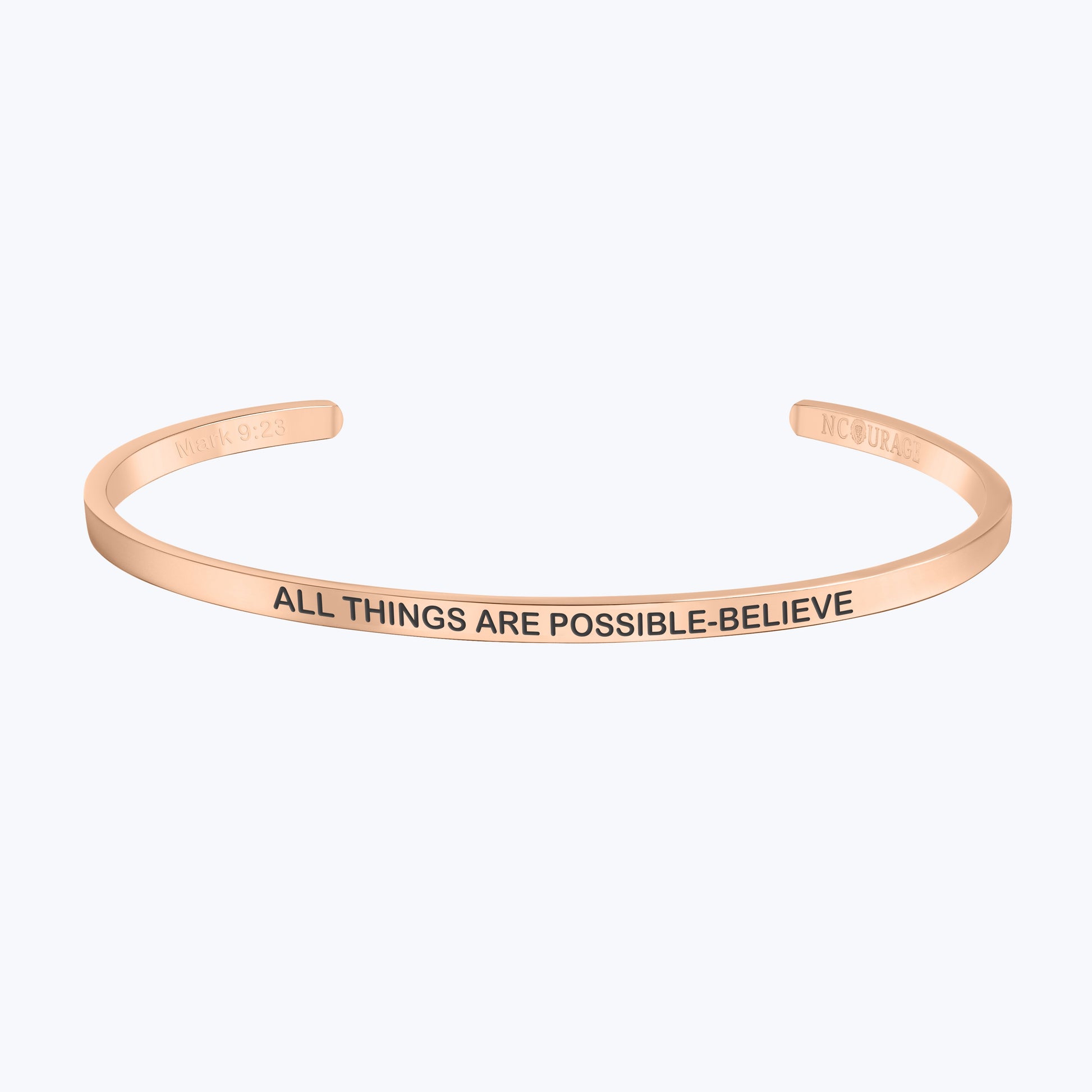 ALL THINGS ARE POSSIBLE - BELIEVE - NCOURAGE Bands and Bracelets