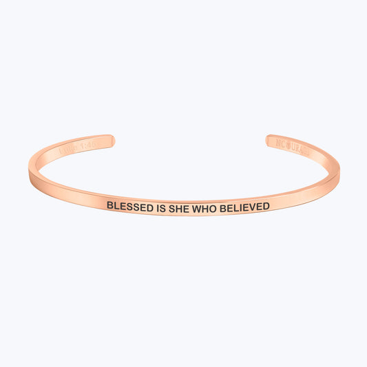 BLESSED IS SHE WHO BELIEVED - NCOURAGE Bands and Bracelets