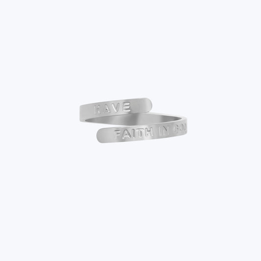 Have Faith in God Affirmation Ring